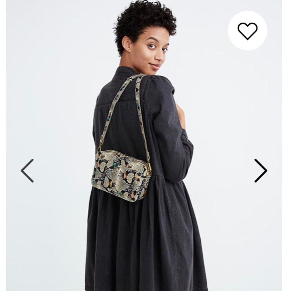 Madewell Beige Snake-Print Crossbody with Multicolor Accents - Picture 2 of 12